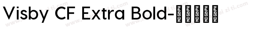 Visby CF Extra Bold字体转换